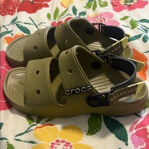 NWT CROCS Sandals in Olive